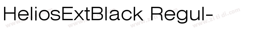 HeliosExtBlack Regul字体转换